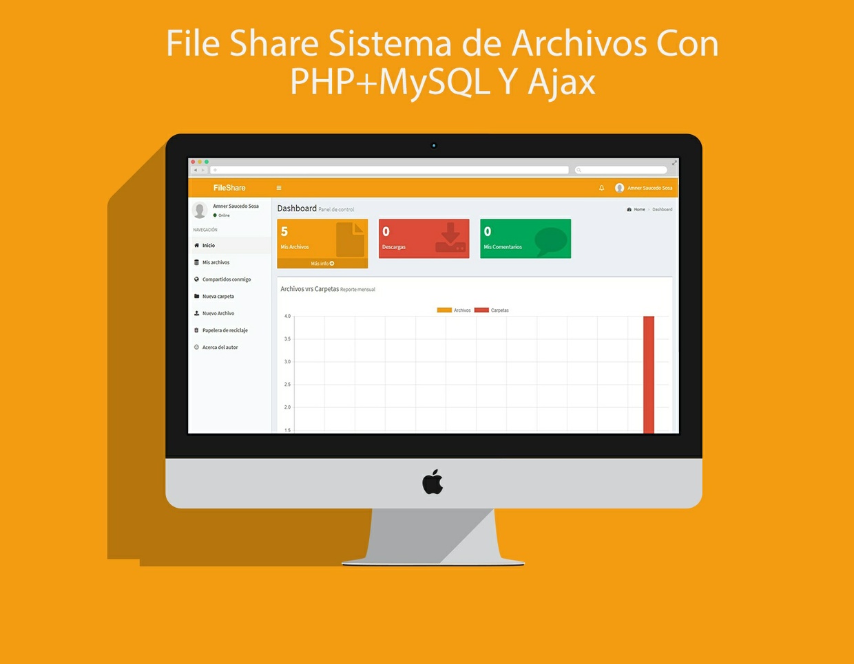File Share Sistema de Archivos ::: SysFileShare ::: PHP, MySQL, AJAX