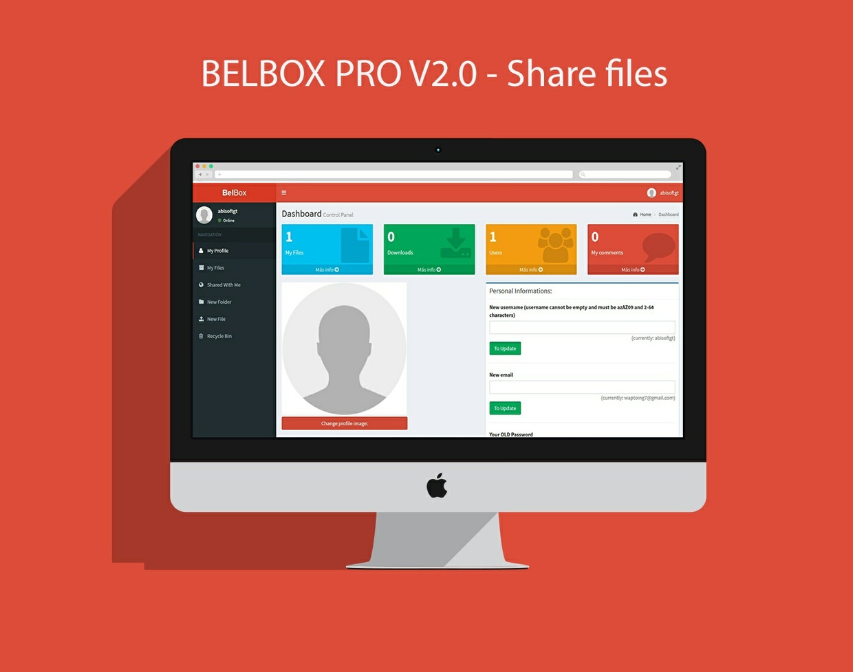 BELBOX PRO 2.0 Web System To Share Files With ::: SysWebBelbox ::: PHP, MySQL